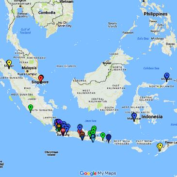 Peta Lokasi Program Perkuliahan Shift Nomor